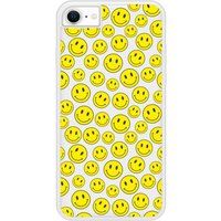 Apple Bedrukt siliconen hoesje compatibel met iPhone 8 Smiley