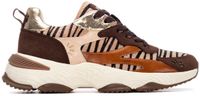 Refresh 17612101 Lage sneakers Dames Camel Suède/Kunsthaar/Imitatieleer/Rubber EU 39
