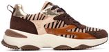 Refresh 17612101 Lage sneakers Dames Camel Suède/Kunsthaar/Imitatieleer/Rubber EU 39