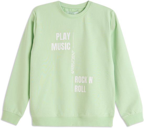 4PRESIDENT Sweater jongens - Pastel green - Maat 128