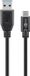 Goobay USB 3.0 A naar USB 3.1 Type C Kabel - 0.5m - Zwart
