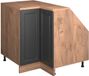 Vicco Rion Armoire pour mur incliné Armoire d'angle – 75,6 x 81,6 cm avec 1 porte, corps de meuble 60 cm de profondeur Anthracite campagne