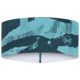 BUFF Tech fleece band, lichtgewicht, breed, koud weer, sport, blokkeert wind, comfort voor heren en dames, één maat, blauw