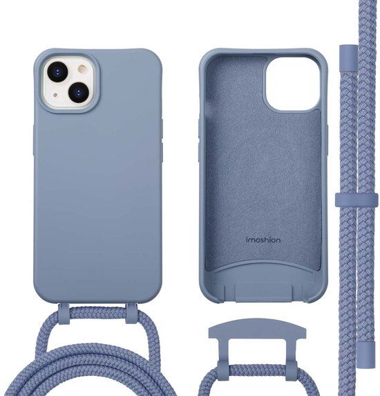 imoshion Color Backcover met afneembaar koord met MagSafe voor de Apple iPhone 14 - Ash Blue