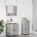 Maison Exclusive Ensemble de meubles de salle de bain 3 pièces Gris Sonoma 61 x 35 x 64 cm