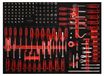 KS Tools 821.0142 1/4'' dopsleutel / en schroevendraaierset in schuimrubberinleg, 142-dlg