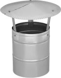 KOTARBAU® Schoorsteenkap, Verzinkt Staal, 160 mm, Zilver