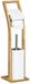 Merkloos Relaxdays toiletrolhouder bamboe - borstelhouder met wc-borstel - 75 x 19 x 19 cm