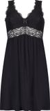 Hunkemöller Dames Nachtmode Slipdress Jersey - Zwart - maat XL