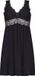 Hunkemöller Dames Nachtmode Slipdress Jersey - Zwart - maat XL