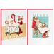 Hallmark Norman Rockwell Kerstkaarten in doos (40 kaarten en 40 enveloppen) Snoozing Santa, Sleepy Kids