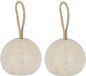 Best for Boots Deurstopper bal - 2 stuks - Wit - Rubber