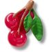 Crocs Jibbitz - Charms de chaussure - Shiny Cherries - Noir