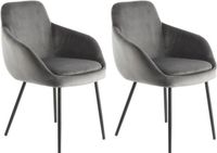 Floraya Lalee Avenue Stoel Cobain 825 set van 2 - Grijs