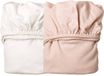 Leander wieghoeslakens blanc 100x100 cm coton biologique anti-allergie 2 pièces
