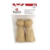 Rayher Ruwe Houten Figuurkegel FSC 100%, 70mm, 2 Stuks