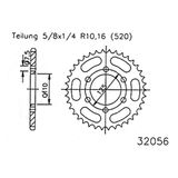 Kroon JT Sprockets Cagiva Aletta ORO 125
