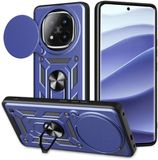 Techsuit Hoesje geschikt voor Xiaomi Redmi Note 14 Pro Plus - Camshield Back Cover - Blauw
