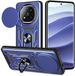 Techsuit Hoesje geschikt voor Xiaomi Redmi Note 14 Pro Plus - Camshield Back Cover - Blauw