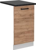 Vicco R-Line Façade de lave-vaisselle – 45 cm, WB Chêne anthracite puissant or