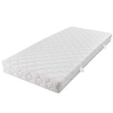 VidaXL Matras Eénpersoons/Volledige grootte Wit Polyester 200x80x17 cm
