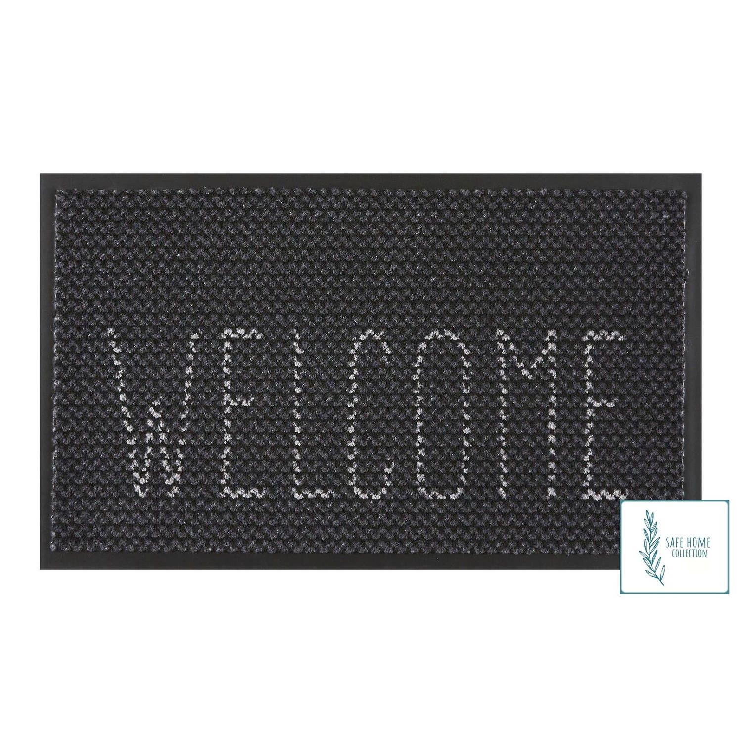 MD-Entree Tony Antibacteriële Schoonloopmat - 45 x 75 cm - Grijs