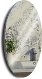 Shenzhen Haorui Industrial Technology Co., Ltd. Miroir de salle de bain rond en bois - Épaisseur de 1,98 cm