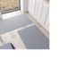 PETTI Artigiani Italiani - Vloerkleed voor keuken, loper voor keuken, antislip en wasbaar, 52 x 280 cm, effen kleur, grijs, 100% Made in Italy