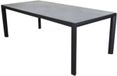 AVH-Collectie Tunis Angora Dining Tuinset 220x100x74,5 cm 7 Delig Verstelbaar Antraciet