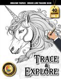 COLOROO Ink Tracing Book: Magical Unicorn for Creative Relaxation and Mental Refreshment