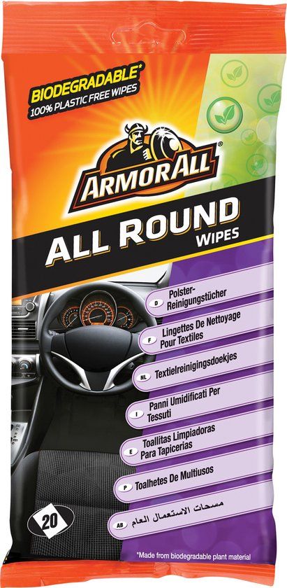 Armor All Reinigingsdoekjes Bio Textiel - 20 Stuks