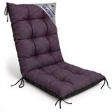 Amazinggirl Tuinstoelkussen Hoge Rug 50x120 cm - Bordeaux Eco linnen