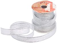 DUE ESSE CHRISTMAS SRL lint zilver, 1 cm x 3 m