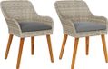 vidaXL Fauteuil de jardin gris clair