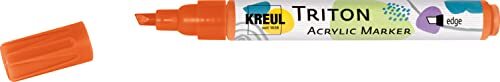 Kreul 17802 - Solo Goya Triton acryl verfstift, 1-4 mm, wigvormige punt, echt oranje