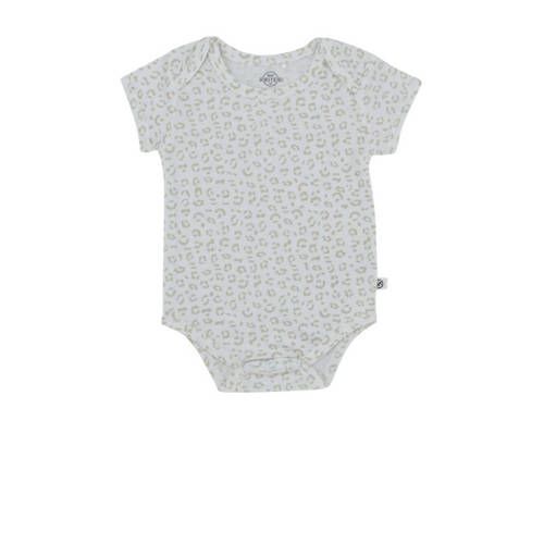 Born by Kiddo United Romper - Wit/Camel