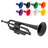 pTrumpet Plastic Trompet met 3C en 5C mondstuk en draagtas - Bb Student - Zwart