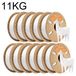 PLA+ Filament - filament pour imprimante 3D 1,75 mm - Haute précision ±0,03 mm - Faible retrait - PLA Plus stable - Blanc - Stock de 11 kg