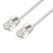 ROLINE U/FTP DataCenter Patchkabel Kat.6A (Class EA), LSOH, slim, weiß, 0,15 m