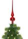 Decoris piek de Noël - Rouge - Verre - 26 cm