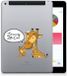 B2Ctelecom Apple iPad 9.7 2018 2017 Uniek Tablethoesje Giraffe