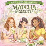 Matcha Moments: A Cozy Cafe Coloring Experience: Coloring Book for Teens and Adults