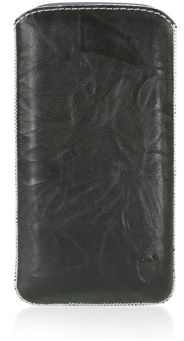 MediaDevil Samsung Galaxy S III Leather Case - Black, White - 5060223966991