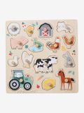 Vertbaudet Puzzel Lovely Farm - met knoppen - 30x30cm - FSC®-hout