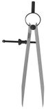Vogel compas 175mm met veer