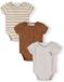 Minoti Rompertje 3-pack Baby Unisex - Giraffe Print Beige