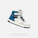 GEOX WASHIBA TIENERS Sneakers - WIT/LICHTGRIJS - Maat 32
