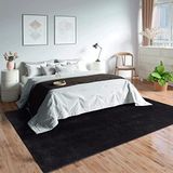 Mia's Teppiche Olivia woonkamertapijt, 100% polyester, zwart, 60x110 cm