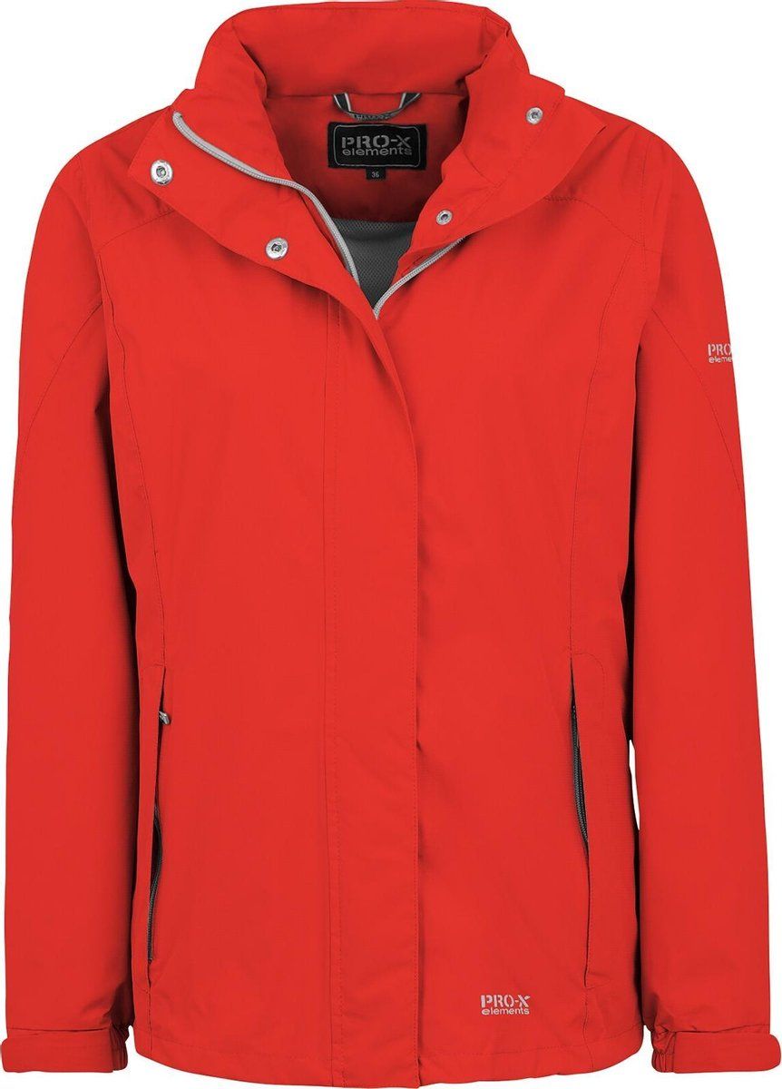 Pro-X Elements Carrie - Opbergbare regenjas voor dames - Robijnrood - maat 36EU