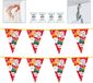 Boland Sinterklaas Versiering Set - 2x vlaggenlijn 6M / Clenchy hoekklemmen 4-pack - slinger ophangset